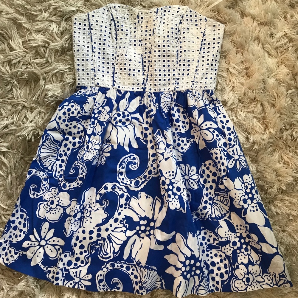 Lilly Pulitzer sweetheart neckline Sundress